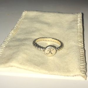 James Avery K initial ring!